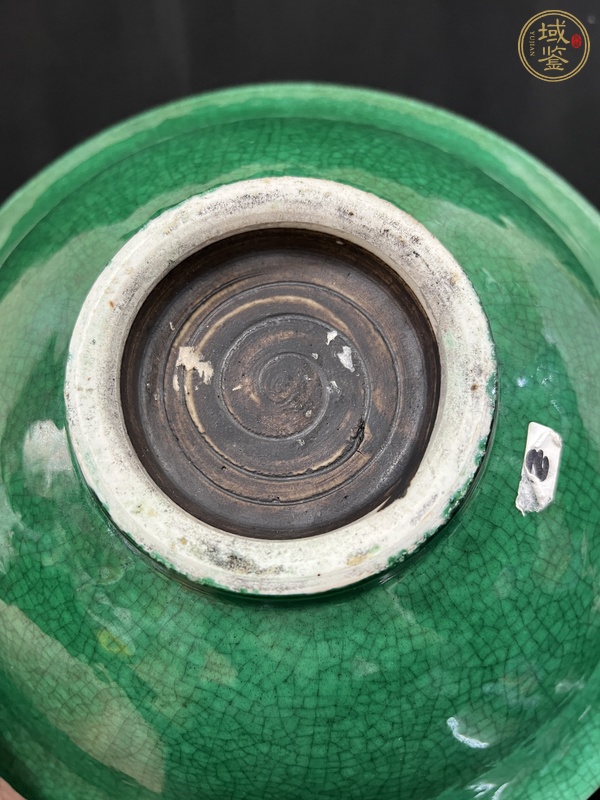 古玩陶瓷綠哥釉碗真品鑒賞圖