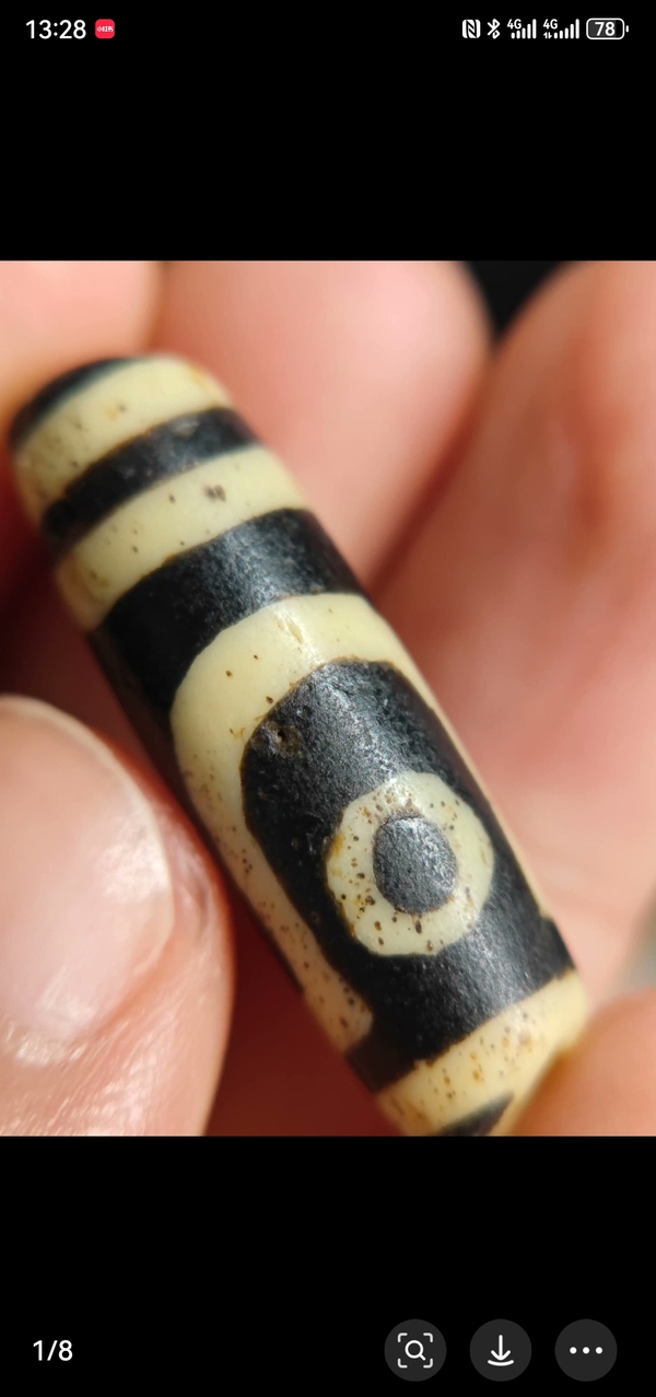 古玩玉器料器天珠拍賣,當(dāng)前價格1288元