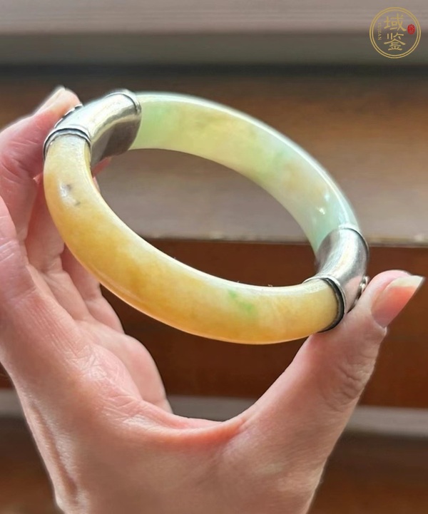 古玩玉器翡翠鐲子真品鑒賞圖