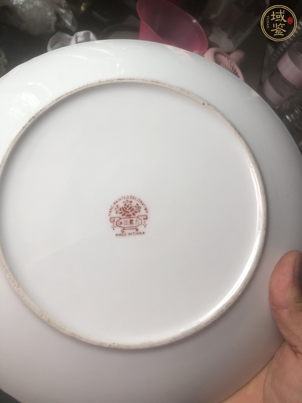 古玩陶瓷嬰戲紋廣彩盤真品鑒賞圖
