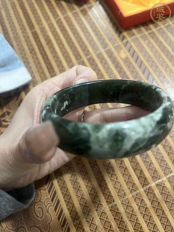 古玩玉器岫玉雕“素紋手鐲”真品鑒賞圖