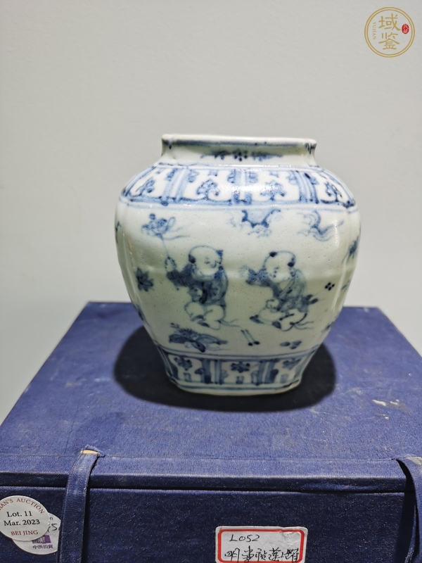 古玩陶瓷青花罐真品鑒賞圖