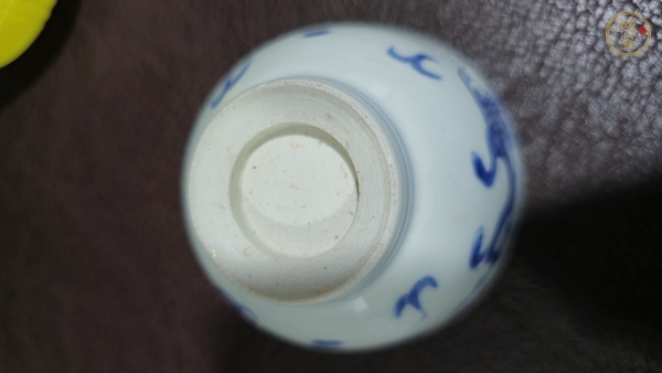 古玩陶瓷青花龍紋茶園真品鑒賞圖