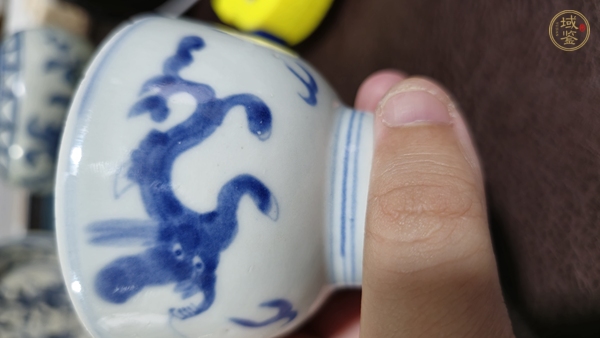 古玩陶瓷青花龍紋茶園真品鑒賞圖