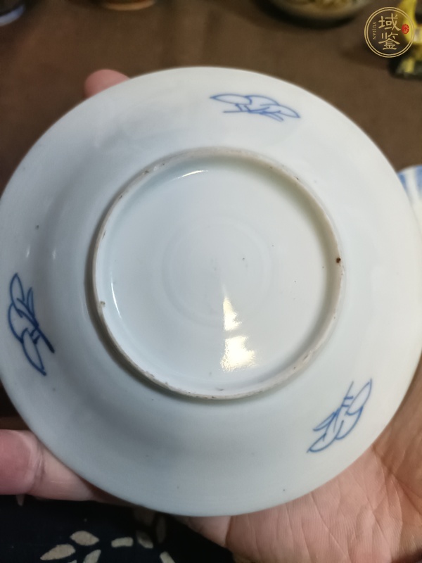 古玩陶瓷牧牛圖青花盤真品鑒賞圖