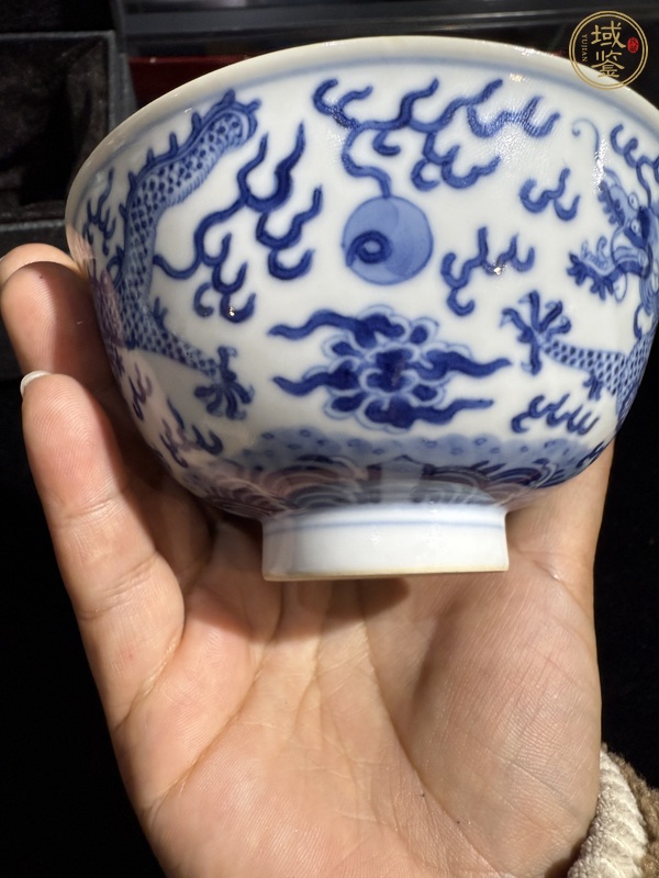 古玩陶瓷龍紋青花碗真品鑒賞圖