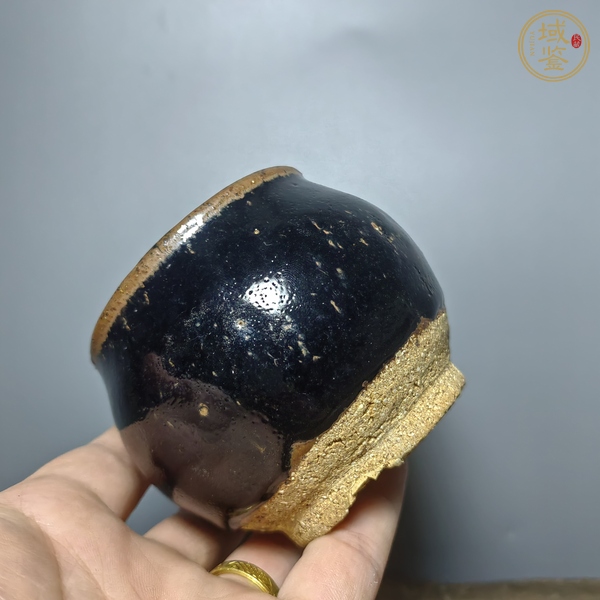 古玩陶瓷黑釉小罐真品鑒賞圖