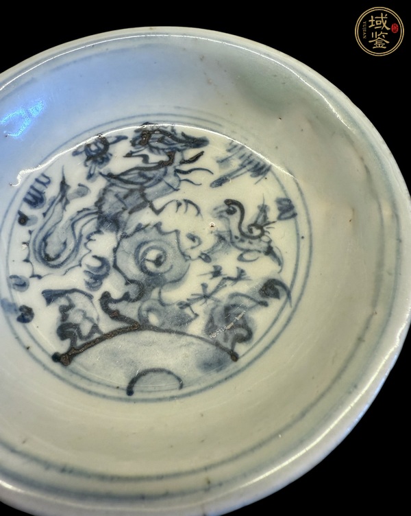 古玩陶瓷青花飛鳴食宿碗真品鑒賞圖