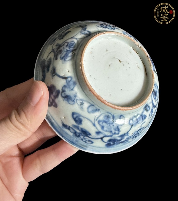 古玩陶瓷青花飛鳴食宿碗真品鑒賞圖