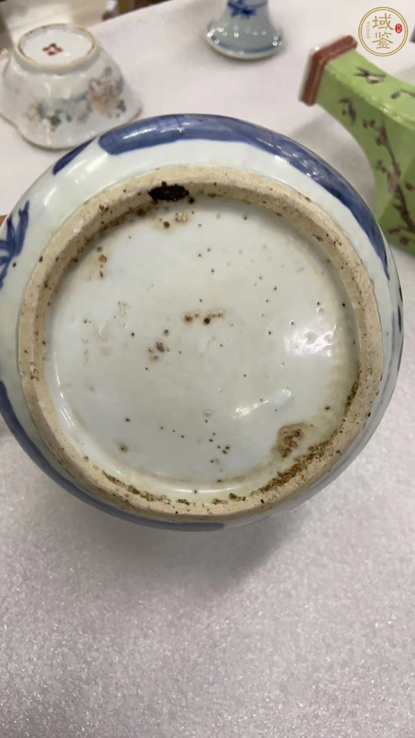 古玩陶瓷青花花鳥紋軍持真品鑒賞圖