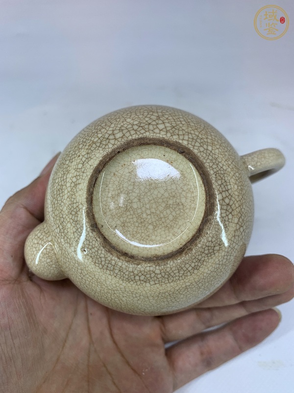 古玩陶瓷哥釉壺真品鑒賞圖