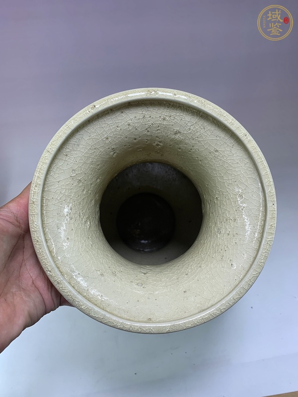 古玩陶瓷哥釉瓶真品鑒賞圖