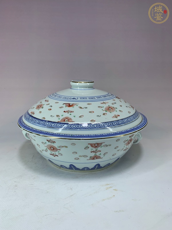 古玩陶瓷玲瓏瓷一品鍋真品鑒賞圖