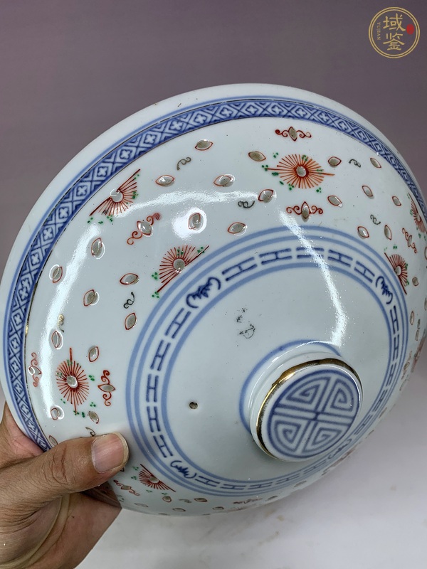 古玩陶瓷玲瓏瓷一品鍋真品鑒賞圖