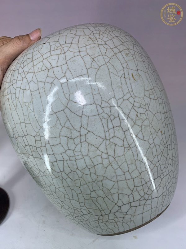 古玩陶瓷哥釉蓋罐真品鑒賞圖