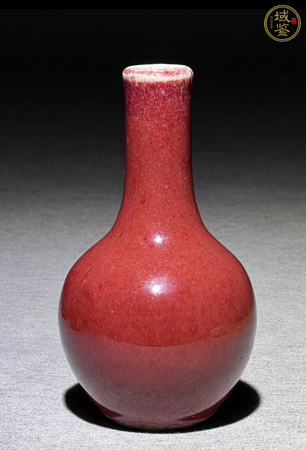 古玩陶瓷鈞紅釉天球瓶真品鑒賞圖