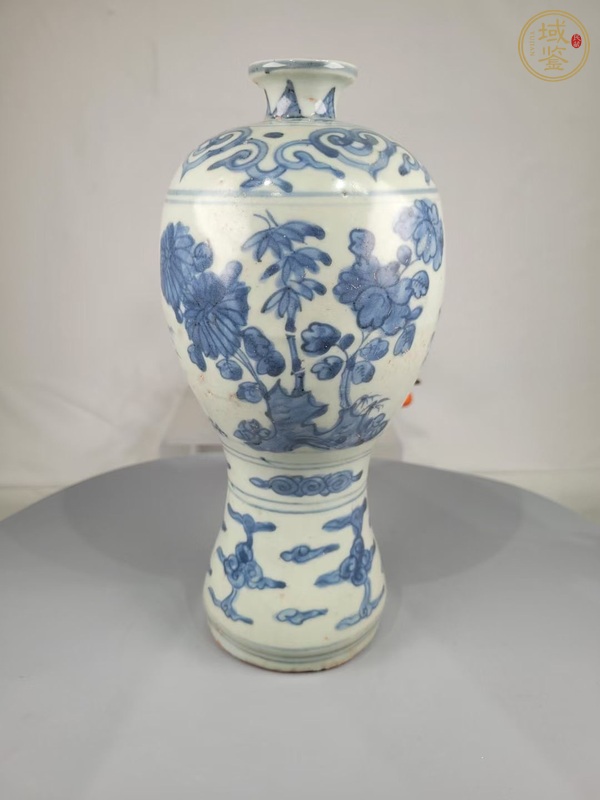 古玩陶瓷青花花蝶紋梅瓶，注意品相真品鑒賞圖