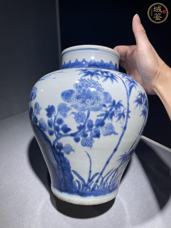 古玩陶瓷花鳥紋將軍罐真品鑒賞圖