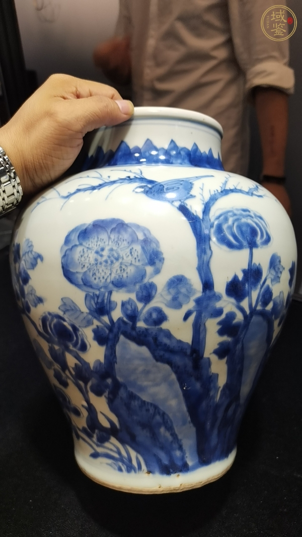 古玩陶瓷花鳥紋將軍罐真品鑒賞圖