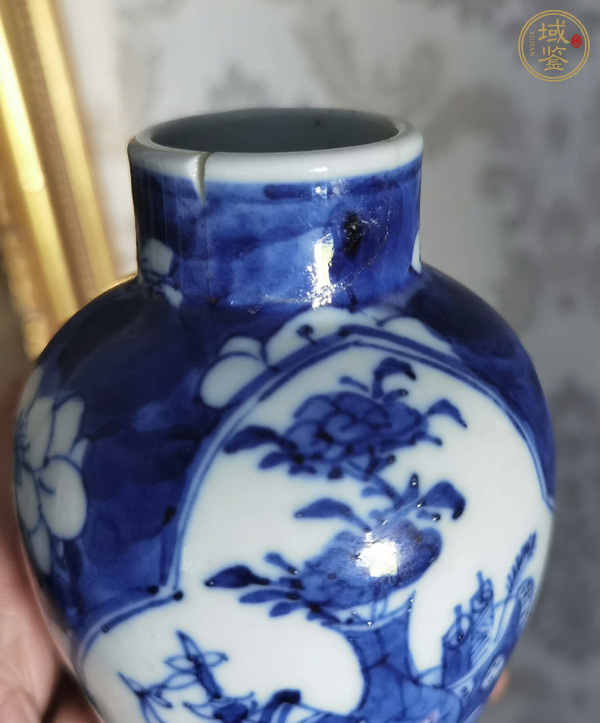 古玩陶瓷青花冰梅瓶真品鑒賞圖