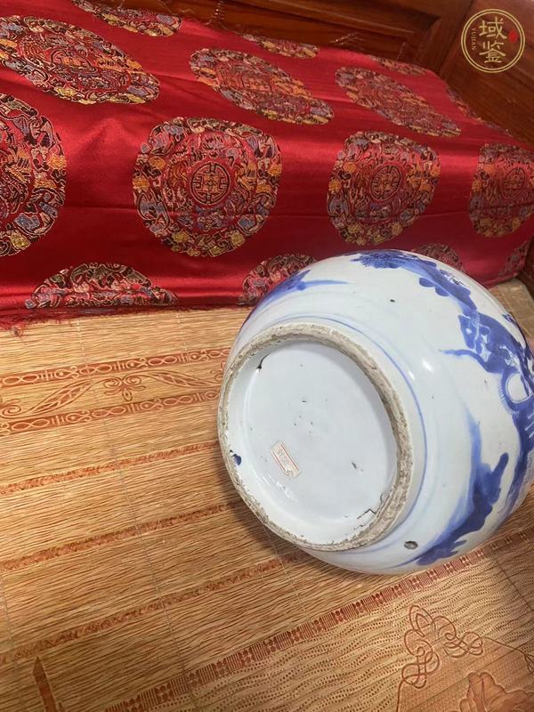 古玩陶瓷青花人物故事紋蒜頭瓶真品鑒賞圖