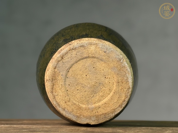 古玩陶瓷藍(lán)毫茶葉罐真品鑒賞圖