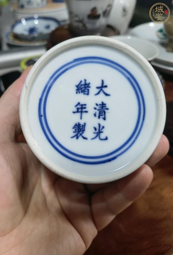 古玩陶瓷青花團(tuán)龍紋溫酒器真品鑒賞圖