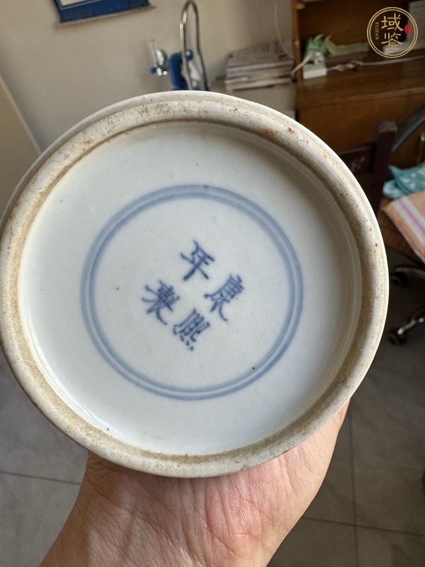 古玩陶瓷五彩嬰戲圖觀音瓶真品鑒賞圖