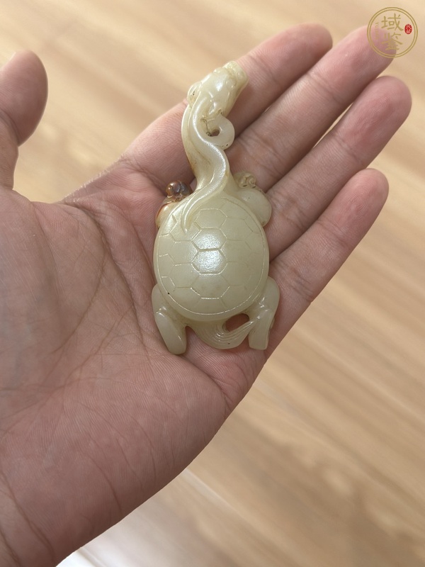 古玩玉器做舊仿古“龍龜”擺件真品鑒賞圖