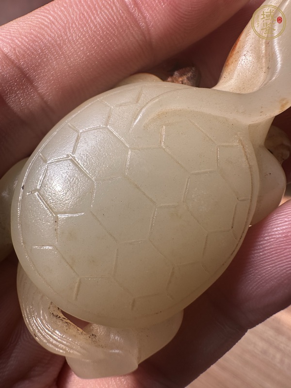 古玩玉器做舊仿古“龍龜”擺件真品鑒賞圖