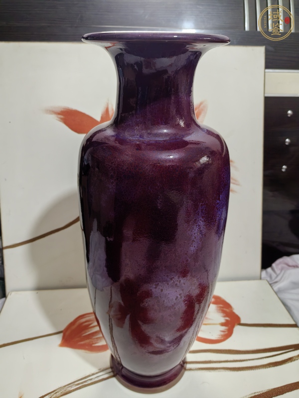 古玩陶瓷鈞窯瓶真品鑒賞圖