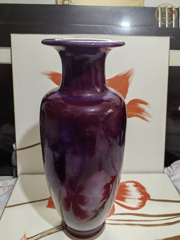 古玩陶瓷鈞窯瓶真品鑒賞圖