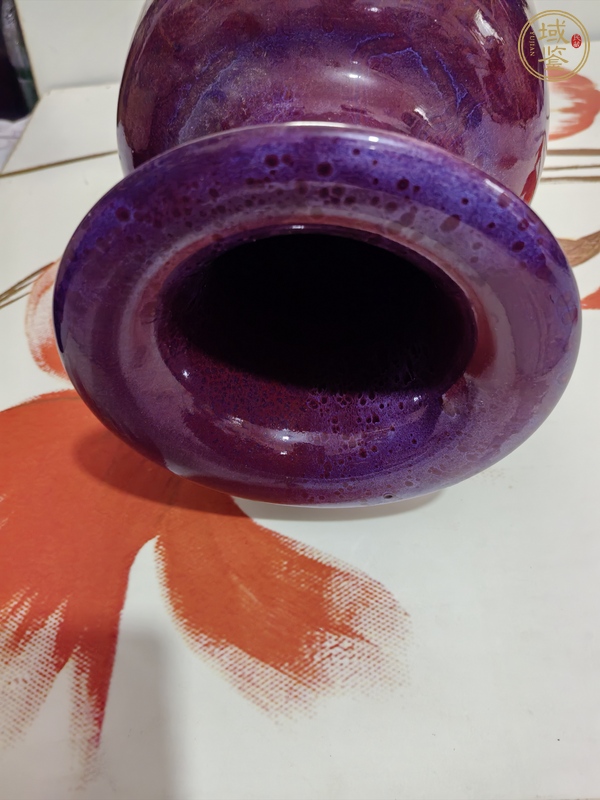 古玩陶瓷鈞窯瓶真品鑒賞圖