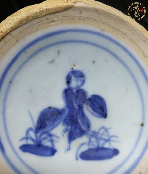 古玩陶瓷青花燈盞真品鑒賞圖