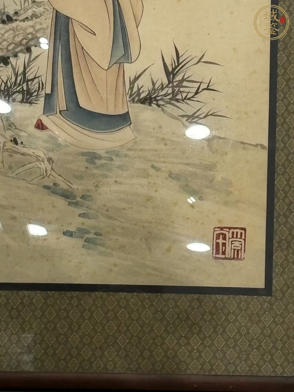 古玩字畫張大千《高士圖》真品鑒賞圖