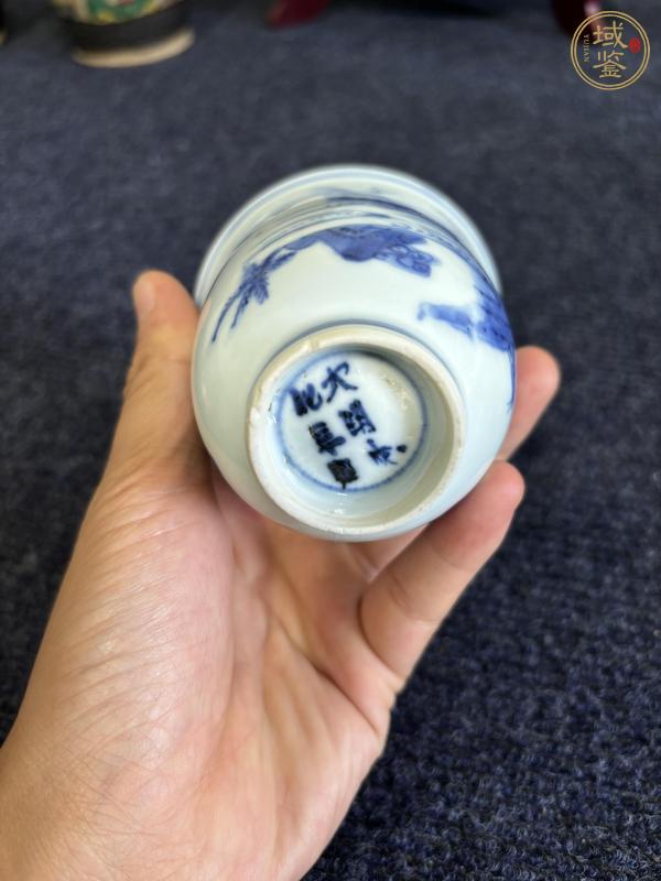 古玩陶瓷青花高仕圖鈴鐺杯真品鑒賞圖