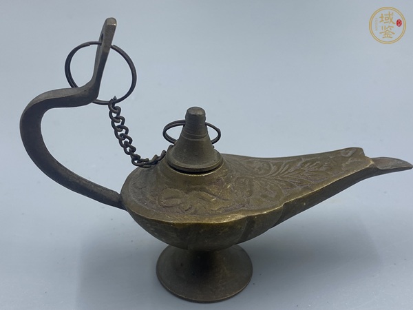 古玩銅器銅油燈真品鑒賞圖