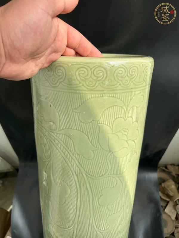 古玩陶瓷青釉箭筒真品鑒賞圖