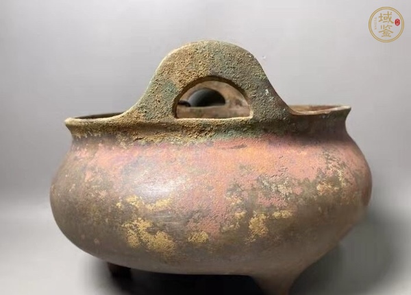 古玩銅器沖天耳爐真品鑒賞圖