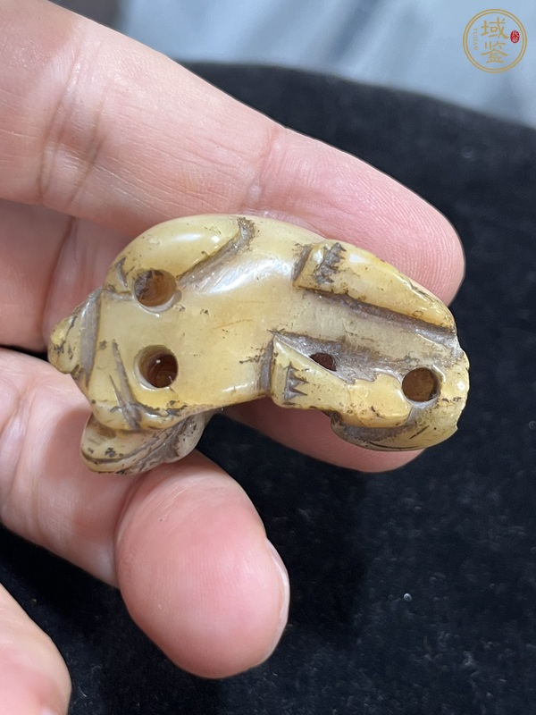 古玩玉器清末壽山石獸真品鑒賞圖