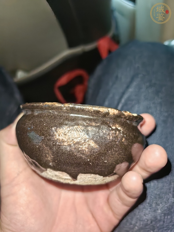 古玩陶瓷元末明初時(shí)期油滴缽真品鑒賞圖
