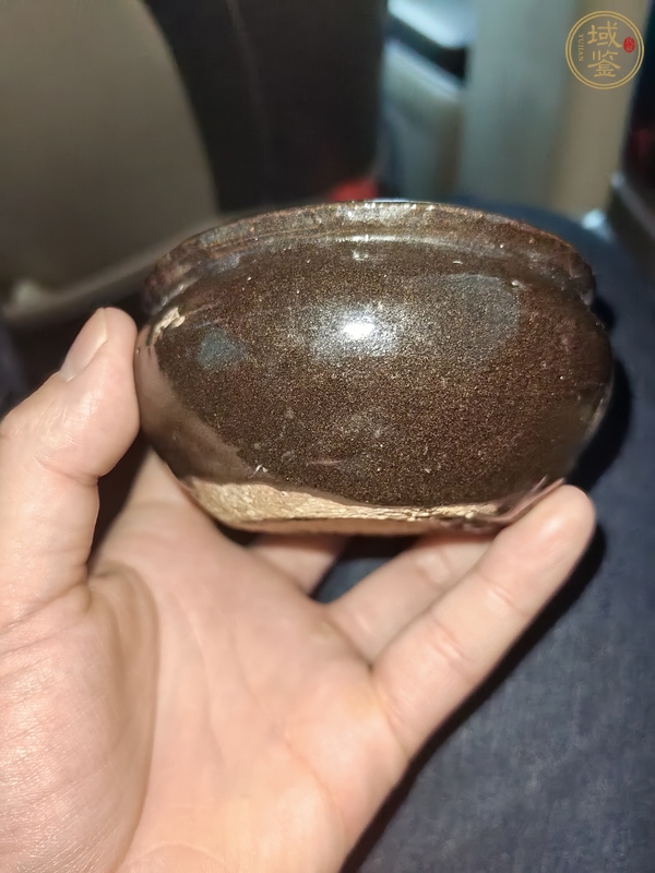 古玩陶瓷元末明初時(shí)期油滴缽真品鑒賞圖