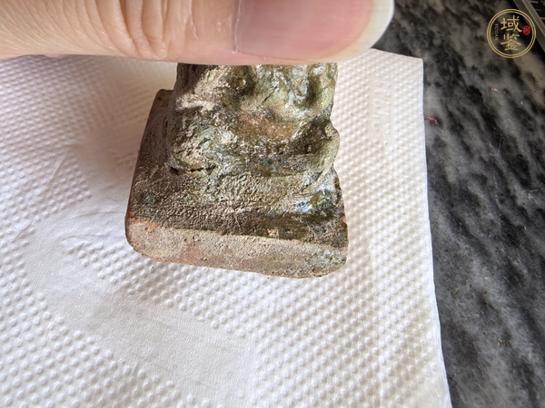 古玩陶瓷綠釉印章真品鑒賞圖