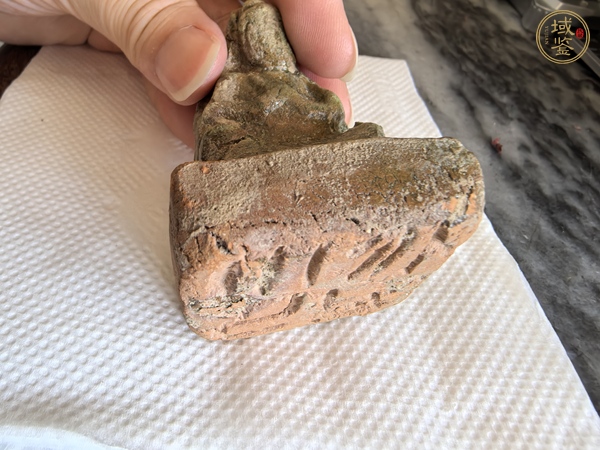 古玩陶瓷綠釉印章真品鑒賞圖
