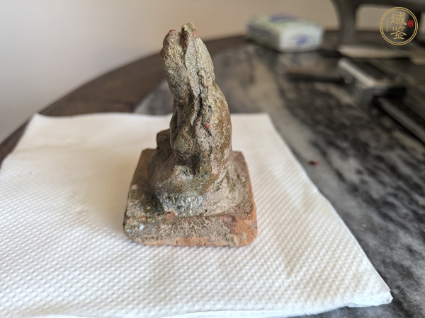 古玩陶瓷綠釉印章真品鑒賞圖