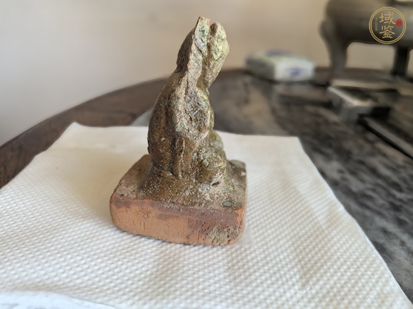 古玩陶瓷綠釉印章真品鑒賞圖