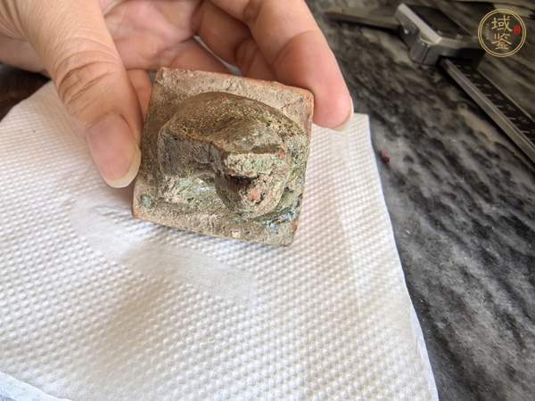 古玩陶瓷綠釉印章真品鑒賞圖