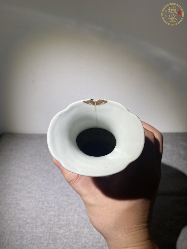 古玩陶瓷粉彩花鳥海棠瓶真品鑒賞圖