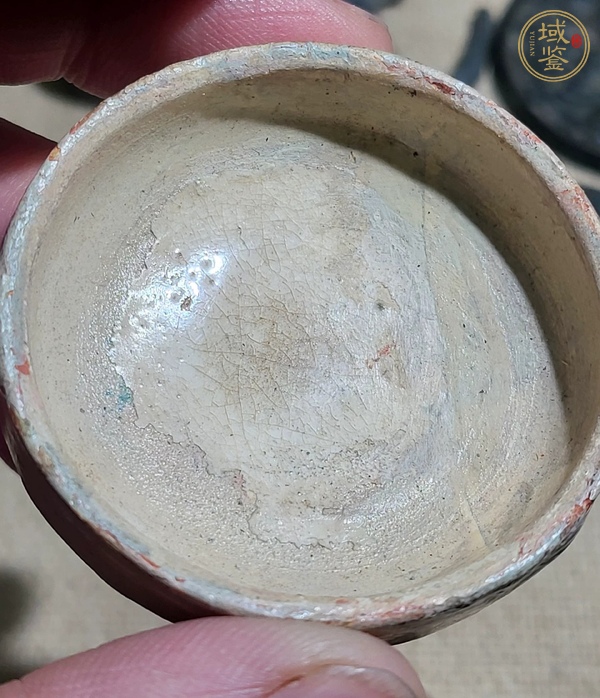 古玩陶瓷青釉印盒真品鑒賞圖