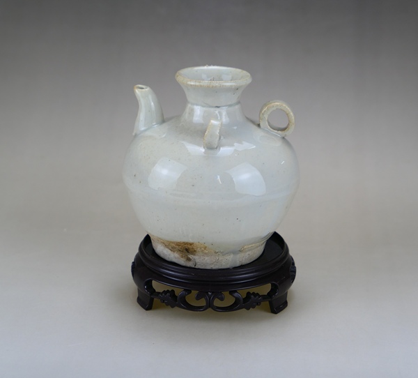 古玩陶瓷明代?影青釉三系執壺拍賣,當前價格650元
